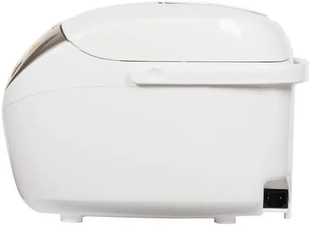 Alt view image 6 of 8 - Panasonic SR-MS183 White w/ stainless trim Microcomputer Controlled Fuzzy Logic 10 Cups (Uncooked)/20 Cups (Cooked) Rice Cooker