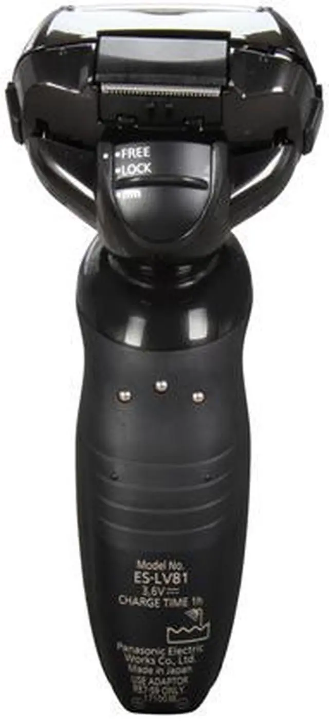 Alt view image 4 of 6 - Panasonic 5-Blade Wet/Dry Shaver with Multi-Flex Head, Nanotech Blades, Quick Lift Foil and Automatic Cleaning and Charging System ES-LV81-K