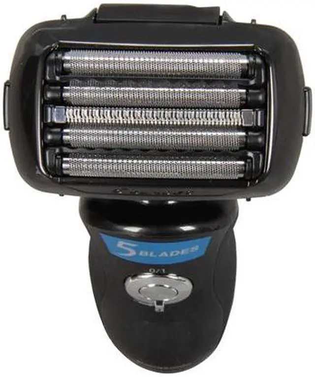 Alt view image 5 of 6 - Panasonic 5-Blade Wet/Dry Shaver with Multi-Flex Head, Nanotech Blades, Quick Lift Foil and Automatic Cleaning and Charging System ES-LV81-K