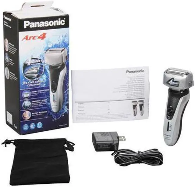 Alt view image 8 of 8 - Panasonic ES-RF31-S 4-Blade Wet/Dry Shaver with Nanotech Blades and Arc Foil