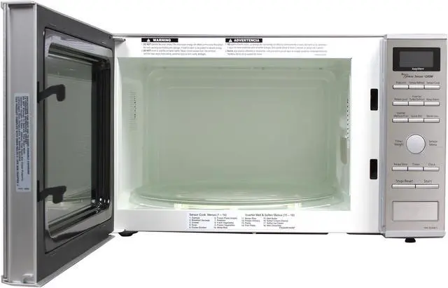 Alt view image 2 of 5 - Panasonic Family Size 1.2 Cu. Ft. Built-In/Countertop Microwave Oven with Inverter Technology, Stainless Steel NN-SD681S