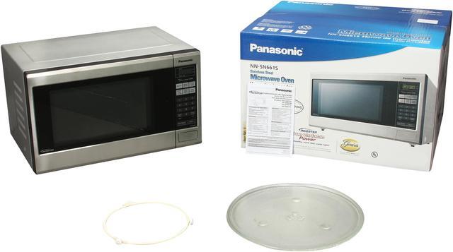 Alt view image 5 of 5 - Panasonic NN-SN661S 1.2 cu. ft. 1200W Countertop Built-in Microwave Oven with Inverter Technology