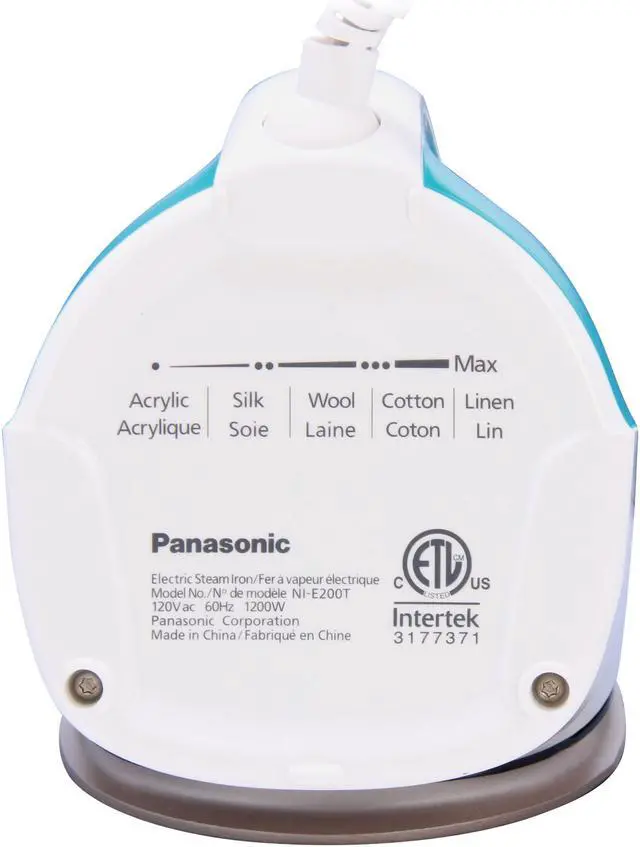 Alt view image 4 of 8 - Panasonic NI-E200T Steam Iron White / Blue
