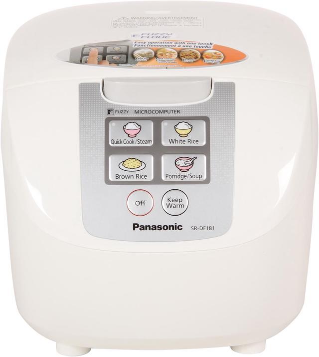 Panasonic SR-DF181 White 10-Cup One-Touch Fuzzy Logic Rice Cooker
