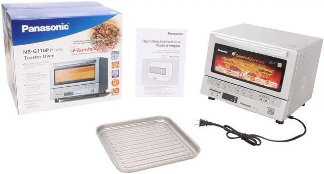 Alt view image 6 of 6 - Panasonic NB-G110P FlashXpress Toaster Oven with Double Infrared Heating, Silver