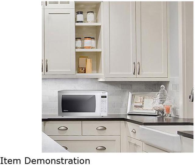 Alt view image 2 of 10 - Panasonic 1.6 Cu. Ft. Countertop Microwave Oven with Inverter Technology, White NN-SN736W