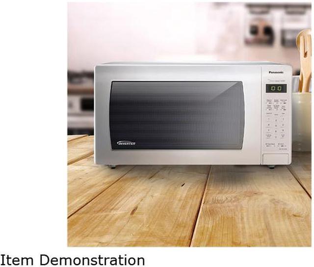 Alt view image 3 of 10 - Panasonic 1.6 Cu. Ft. Countertop Microwave Oven with Inverter Technology, White NN-SN736W
