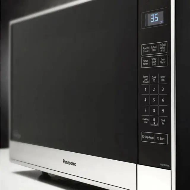 Alt view image 10 of 12 - Panasonic 2.2-cu. ft. 1250W Countertop Microwave with Inverter Technology, Stainless Steel (NN-SN95HS)