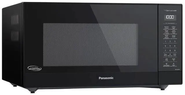 Alt view image 5 of 6 - Panasonic Microwave with Cyclonic Inverter 1.6 Cu. Ft. in Black - NN-SN74PB