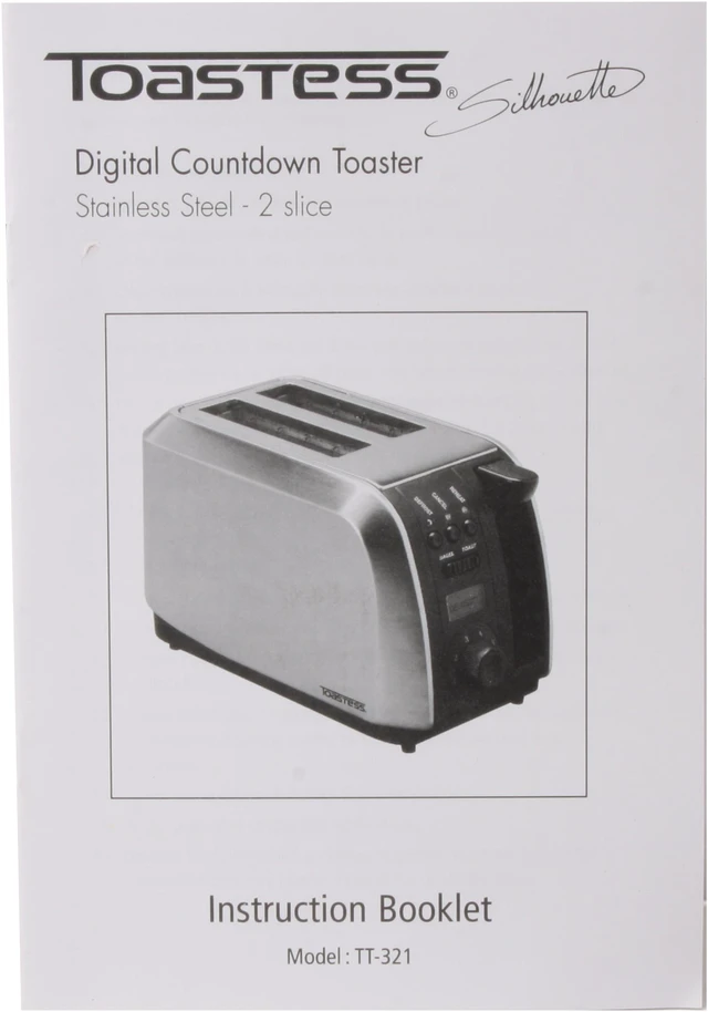 Sss Toaster TOASTESS TT-321 Stainless Steel Silhouette Stainless Steel Digital ...