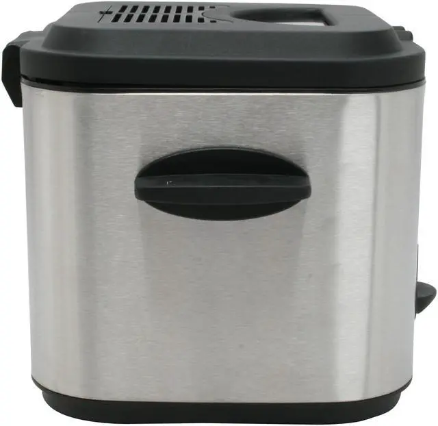 Alt view image 4 of 10 - TOASTESS TDF-361 Silhouette Stainless Steel Compact Deep Fryer