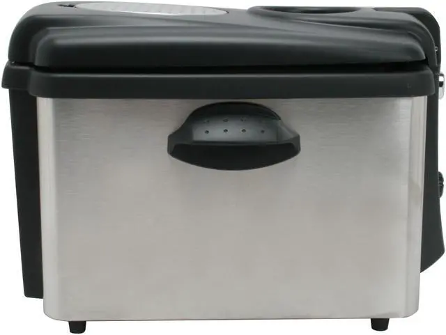 Alt view image 4 of 10 - TOASTESS TDF-400 Silhouette Stainless Steel Easy Clean Deep Fryer