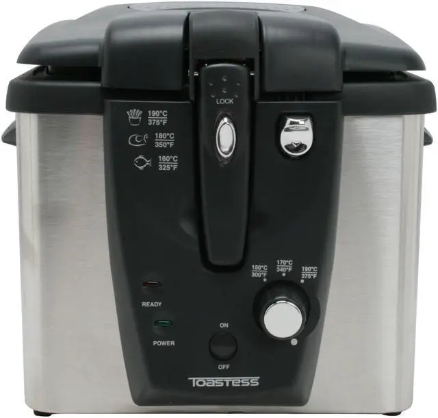 Alt view image 5 of 10 - TOASTESS TDF-400 Silhouette Stainless Steel Easy Clean Deep Fryer