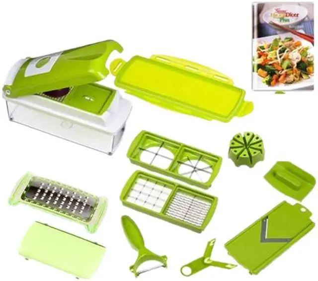 Main image of Nicer Dicer NicerDicer 2012 New Genius Nicer Dicer Plus As Seen on TV Multi Chopper 12 Pieces