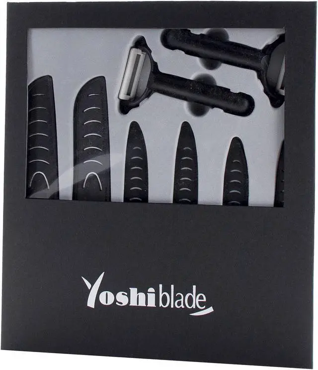 Alt view image 3 of 3 - Yoshi YoshiDLX Blade 8 Piece Ceramic Knife Set