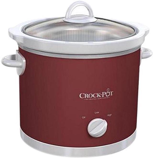Crock-Pot 3 Qt. Manual Slow Cooker Red Diamond Pattern SCR300-RD