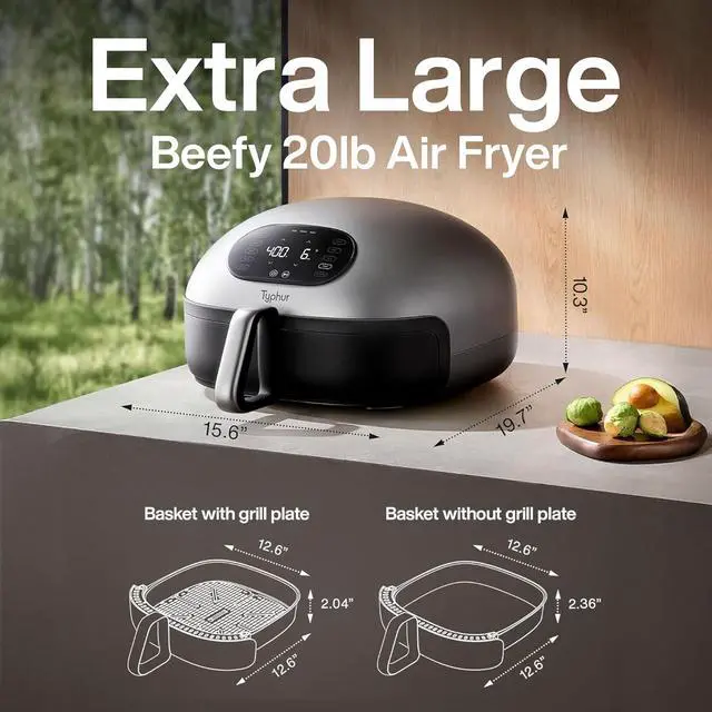 Alt view image 4 of 10 - Typhur Dome AF03 Smart Air Fryer