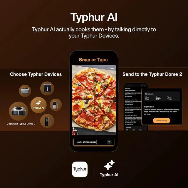 Alt view image 10 of 10 - Typhur Dome AF03 Smart Air Fryer