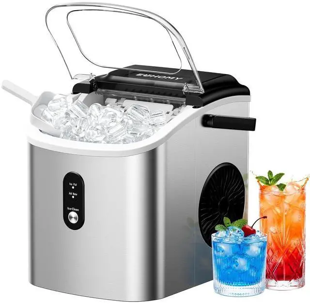 Main image of Euhomy IM003BSI Silver Countertop Portable Bullet Ice Maker