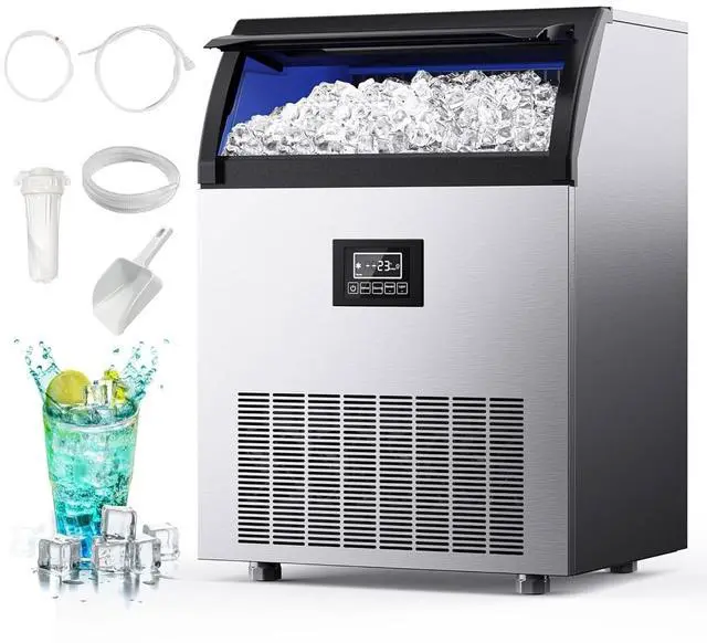 Main image of Euhomy IM008BSI Silver Countertop Portable Bullet Ice Maker