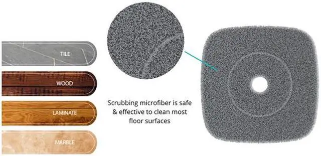 Alt view image 4 of 4 - True & Tidy 2pc Mop Pad Replacement Set for TrueClean Mop and Bucket System