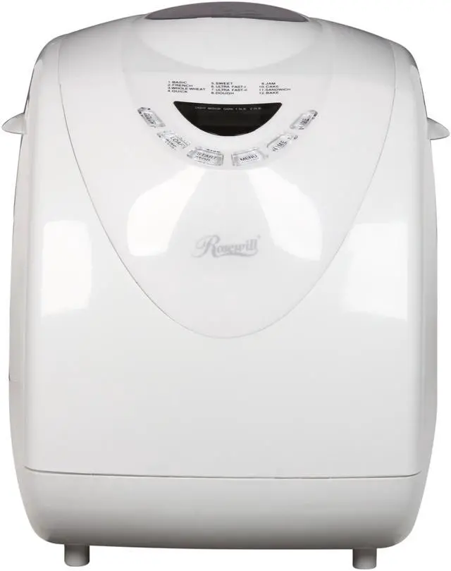 Alt view image 2 of 7 - Rosewill R-BM-01 2-Pound Programmable Bread Maker, White