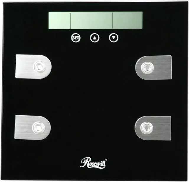 Alt view image 2 of 5 - Rosewill R-GL-F8 Body Fat & Body Water Scale