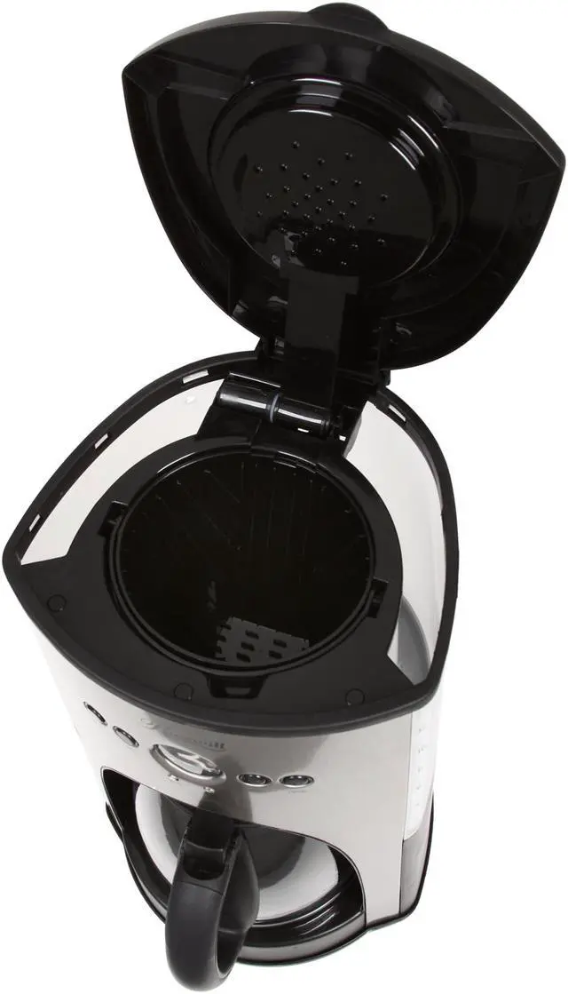 Alt view image 5 of 7 - Rosewill RHCM-11001 Chrome/Black 12-Cup Programmable Coffeemaker