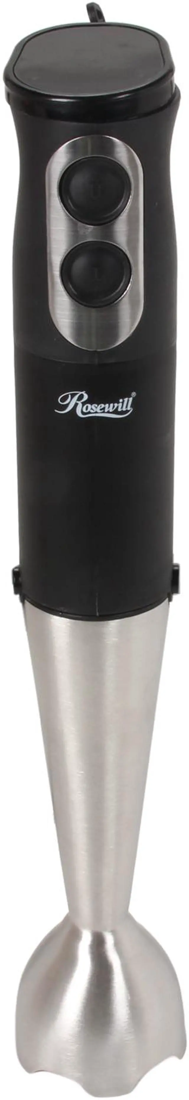 Alt view image 2 of 8 - Rosewill RHHB-11001 White and black Stainless Steel Hand Blender