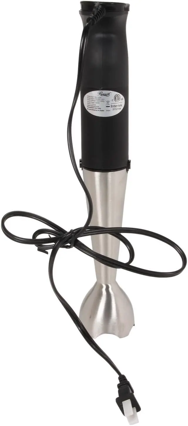 Alt view image 4 of 8 - Rosewill RHHB-11001 White and black Stainless Steel Hand Blender
