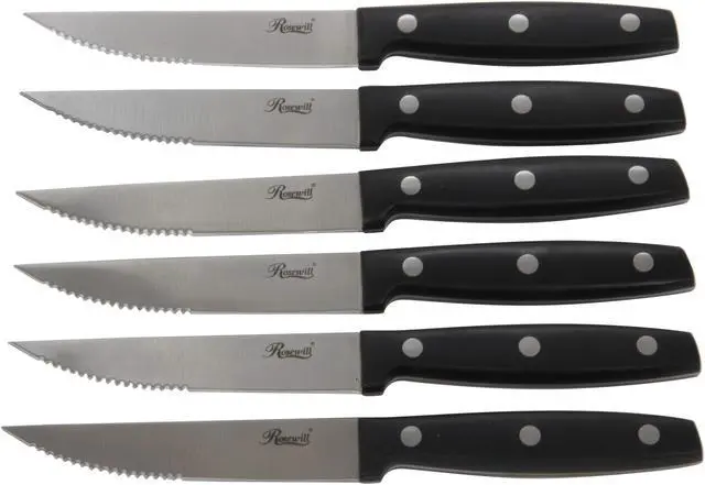 Alt view image 2 of 6 - Rosewill RHKN-12001 15-Piece Stainless Steel Knife Cutlery Block Set
