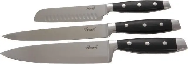 Alt view image 3 of 6 - Rosewill RHKN-12001 15-Piece Stainless Steel Knife Cutlery Block Set