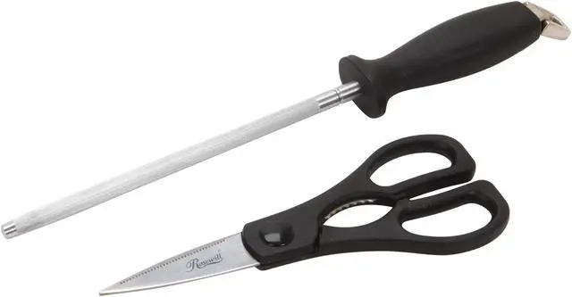 Alt view image 5 of 6 - Rosewill RHKN-12001 15-Piece Stainless Steel Knife Cutlery Block Set