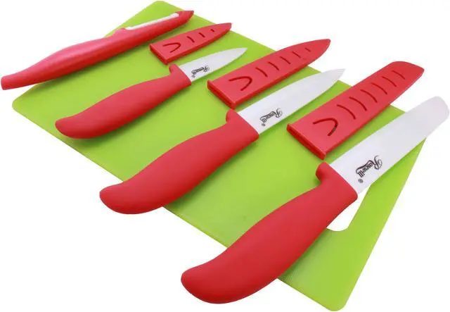 Main image of Rosewill R-CeR-KN-03 5-Piece Ceramic Knife and Cutting Board Set