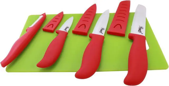 Alt view image 2 of 5 - Rosewill R-CeR-KN-03 5-Piece Ceramic Knife and Cutting Board Set
