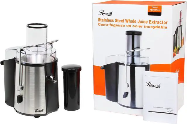 Alt view image 8 of 8 - Rosewill RHAJ-12001 Stainless Steel Whole Fruit Juice Extractor