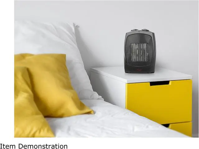 Alt view image 6 of 6 - Rosewill RHAH-13001 Space Heater | Small Room Heater with Adjustable Thermostat | Ceramic Element | Safety Tip Over Switch |1500 Watt Quick Heat, RHAH-13001