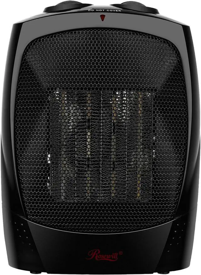 Main image of Rosewill RHAH-13001 Space Heater | Small Room Heater with Adjustable Thermostat | Ceramic Element | Safety Tip Over Switch |1500 Watt Quick Heat, RHAH-13001