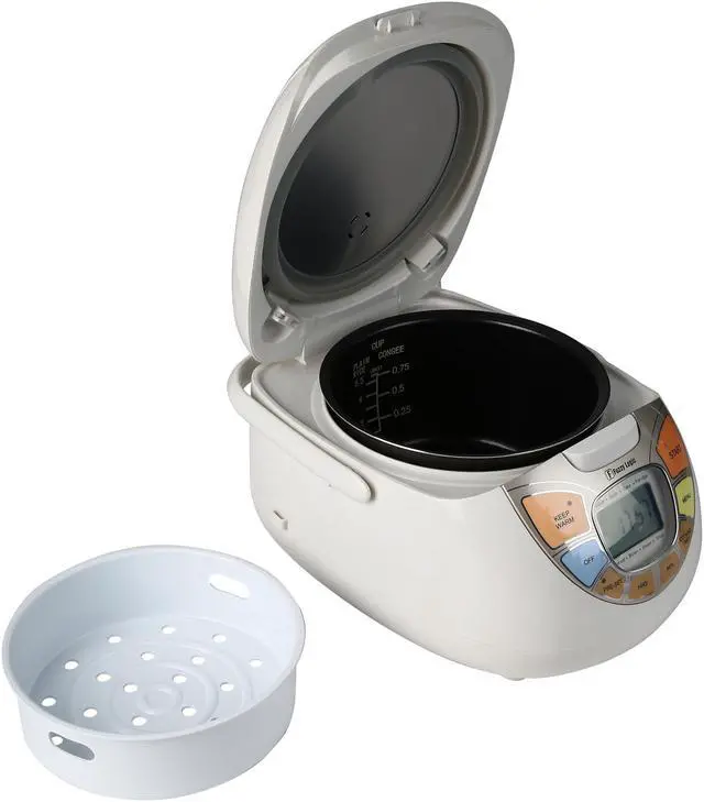 Alt view image 7 of 7 - Rosewill RHRC-13001 - Fuzzy Logic Rice Cooker - 5.5 Cups Uncooked / 11 Cups Cooked