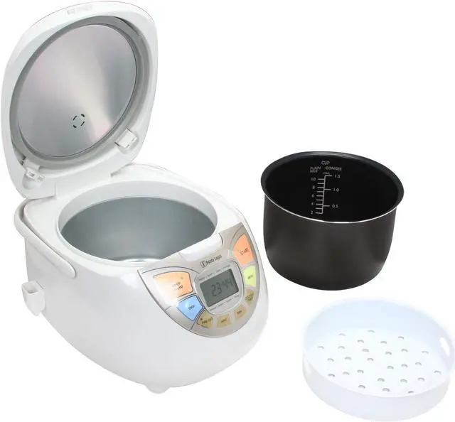 Alt view image 6 of 6 - Rosewill RHRC-13002 White 10-Cup Fuzzy Logic Rice Cooker