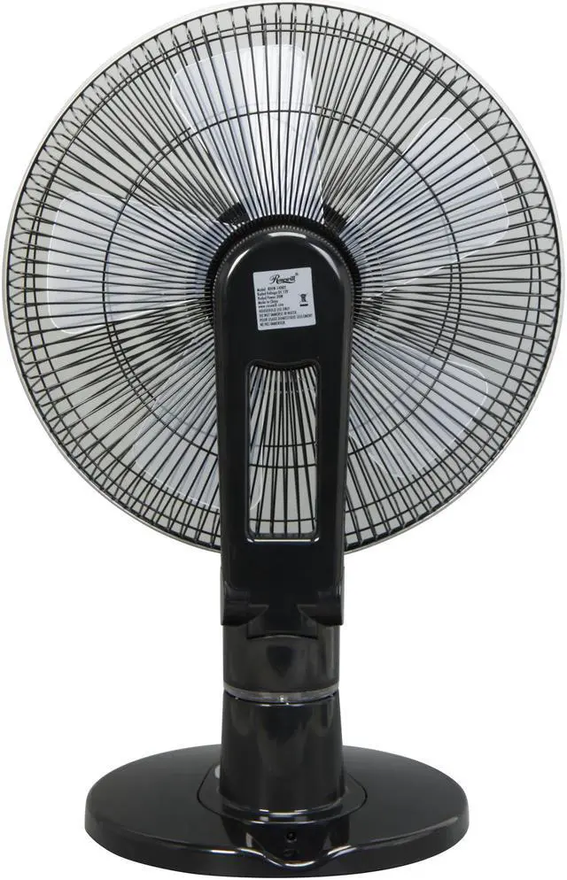 Alt view image 4 of 8 - Rosewill RHFN-14002 – Quiet, 4-Speed 12-Inch Oscillating Table Fan with Remote Control – Black