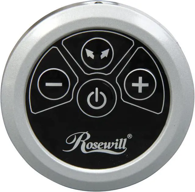 Alt view image 7 of 8 - Rosewill RHFN-14002 – Quiet, 4-Speed 12-Inch Oscillating Table Fan with Remote Control – Black