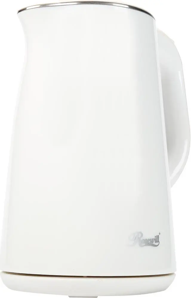 Main image of Rosewill RHKT-15001 1500-Watt 1.5L Double Wall Insulated Stainless Steel Pot Tea Water Electric Kettle, White
