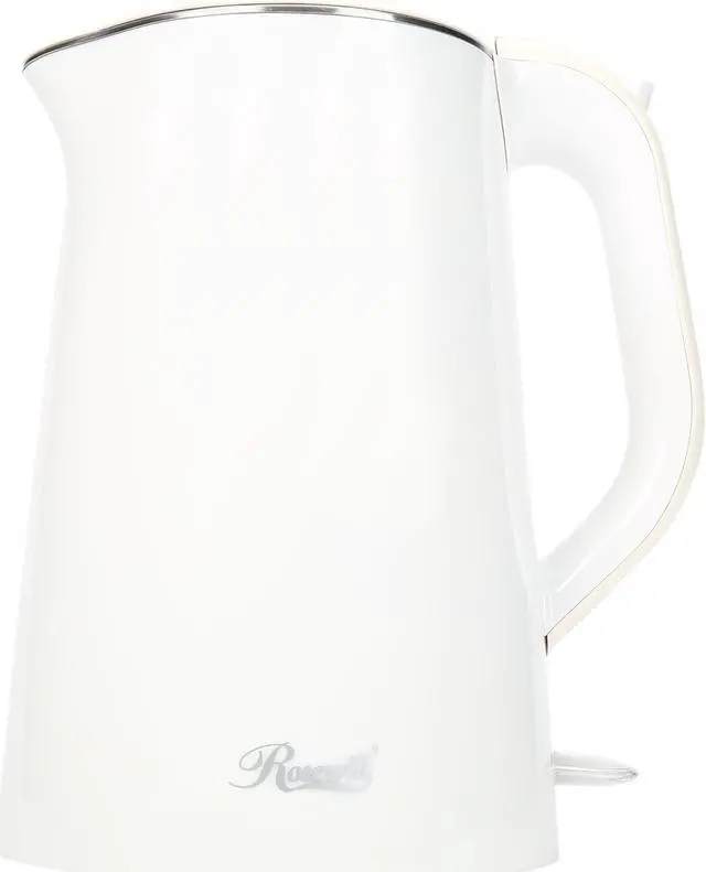 Alt view image 5 of 7 - Rosewill RHKT-15001 1500-Watt 1.5L Double Wall Insulated Stainless Steel Pot Tea Water Electric Kettle, White