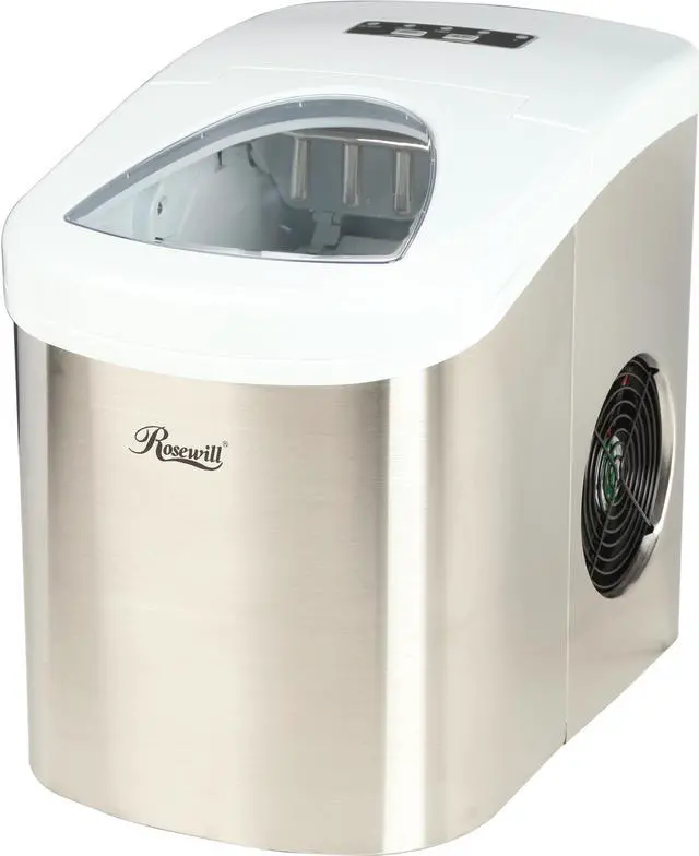 Main image of Rosewill RHIM-15001 26.50 lbs. Portable Ice Maker - Stainless Steel