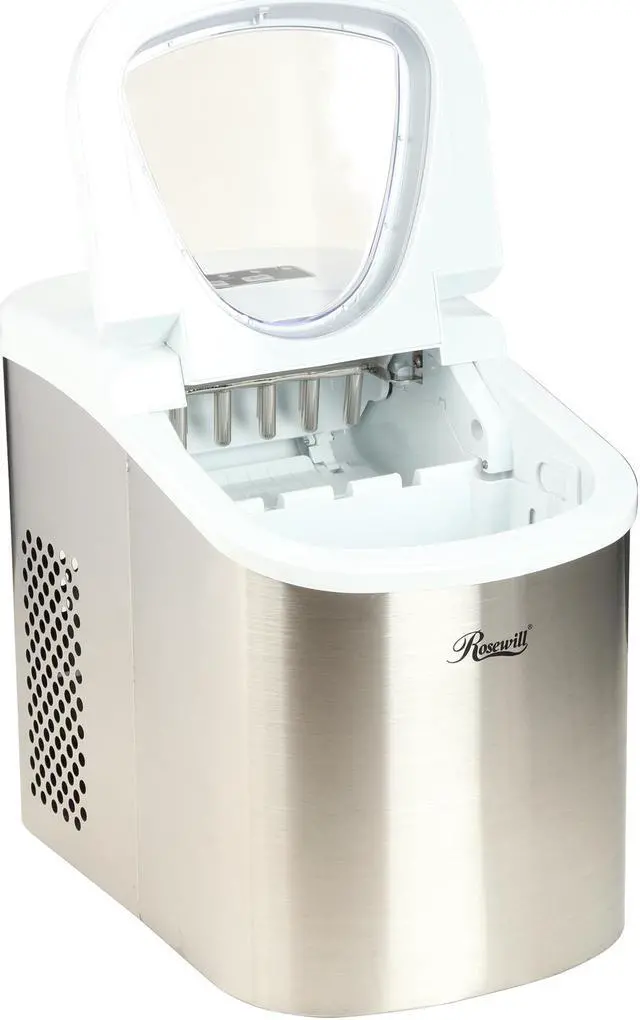 Alt view image 5 of 8 - Rosewill RHIM-15001 26.50 lbs. Portable Ice Maker - Stainless Steel