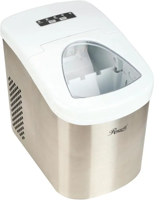 Alt view image 6 of 8 - Rosewill RHIM-15001 26.50 lbs. Portable Ice Maker - Stainless Steel