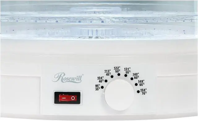 Alt view image 7 of 10 - Rosewill RHFD-15001 Countertop Portable Electric Machine Food Fruit Dehydrator | 95-158°F | 350W