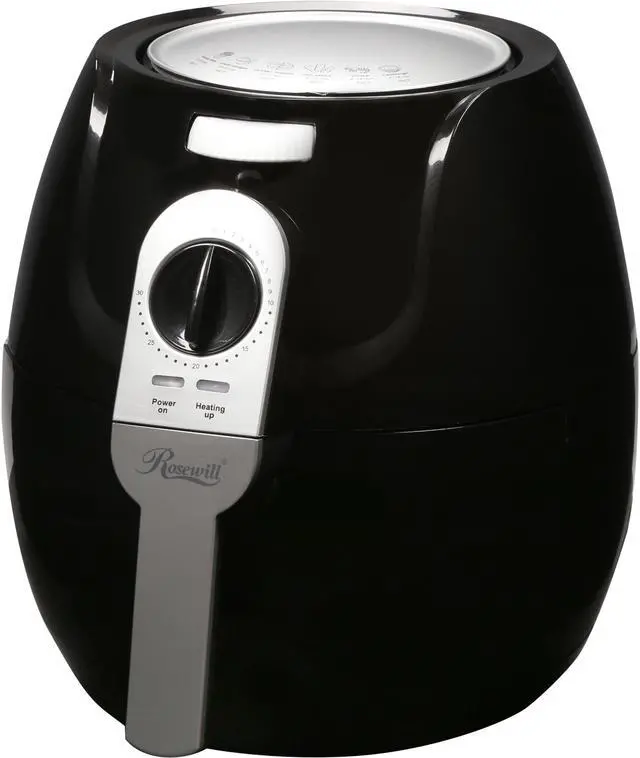 Alt view image 2 of 10 - Rosewill Air Fryer 3.3 Qt, Oilless Air Fryer Oven, 1400-watt Power, Timer and Temperature Control Frying w/Low Fat, Oil Free, RHAF-15004