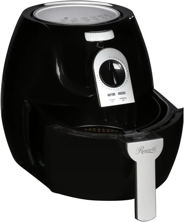 Alt view image 6 of 10 - Rosewill Air Fryer 3.3 Qt, Oilless Air Fryer Oven, 1400-watt Power, Timer and Temperature Control Frying w/Low Fat, Oil Free, RHAF-15004
